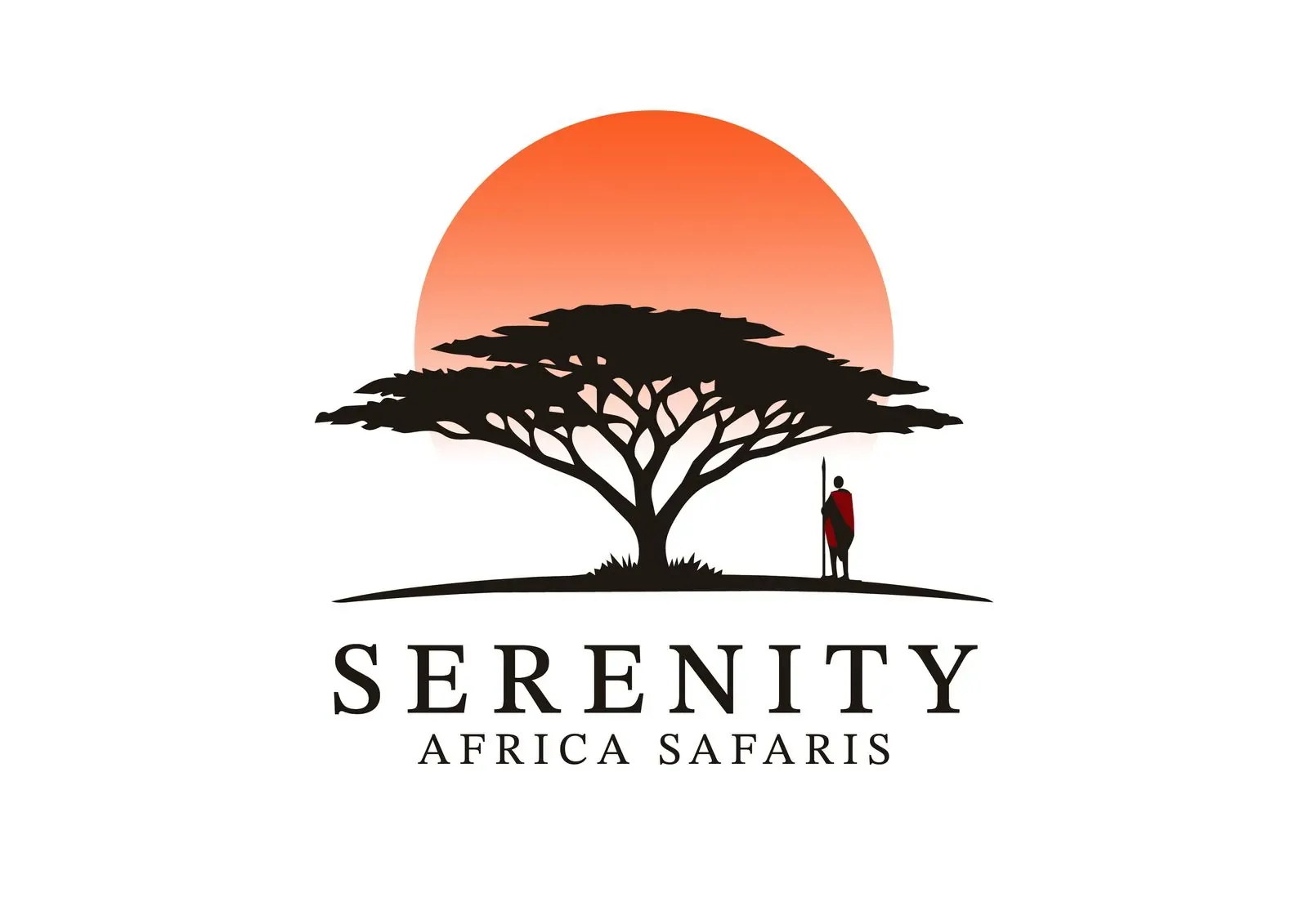 Serenity Africa Safaris brand identity, image 1