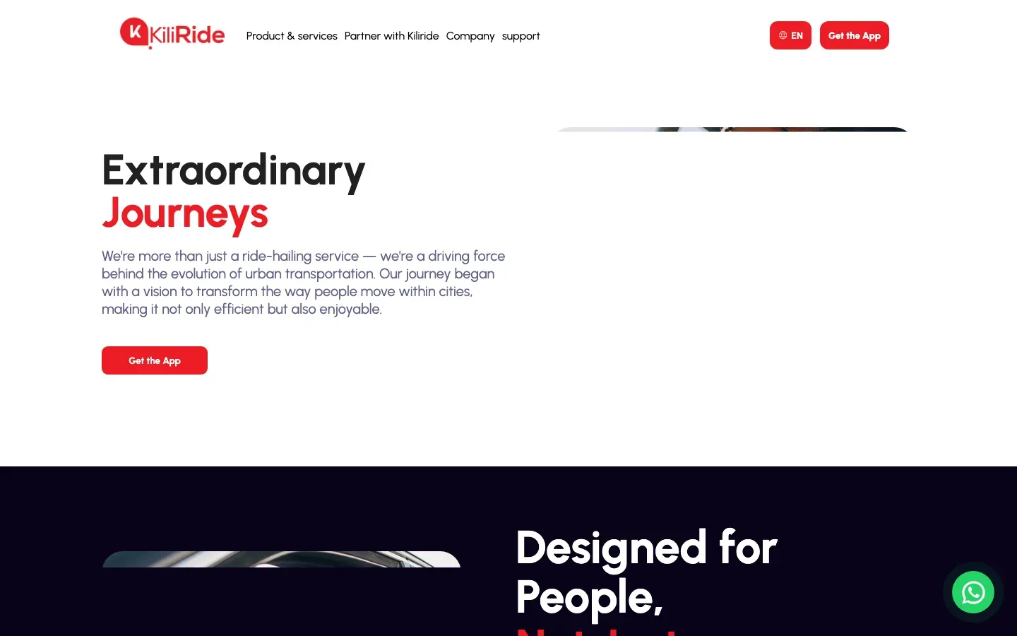 Rides page