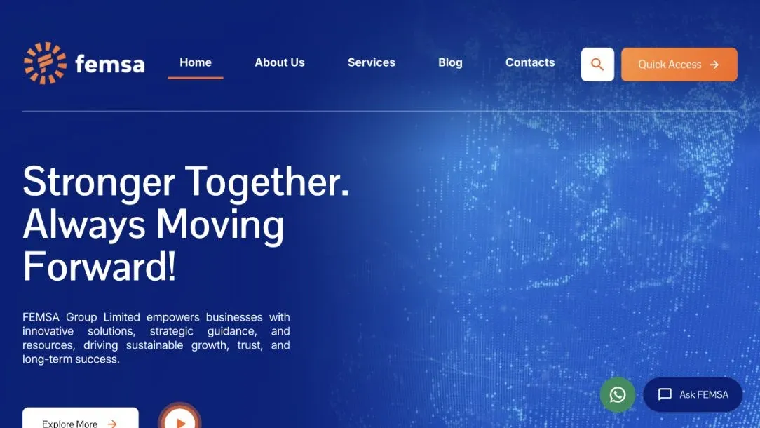 FEMSA Group website design