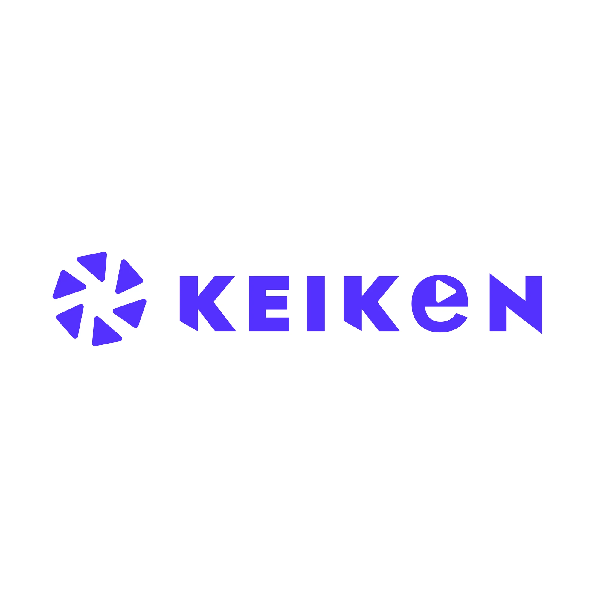 Keiken purple signature on white