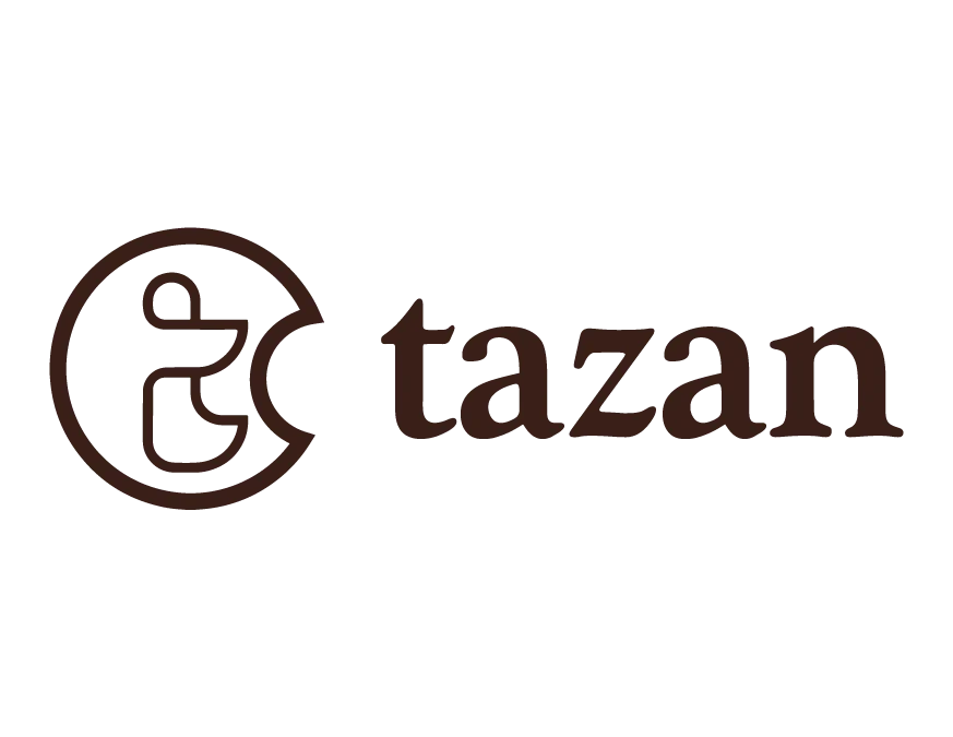 Tazan Tours charcoal logo variant