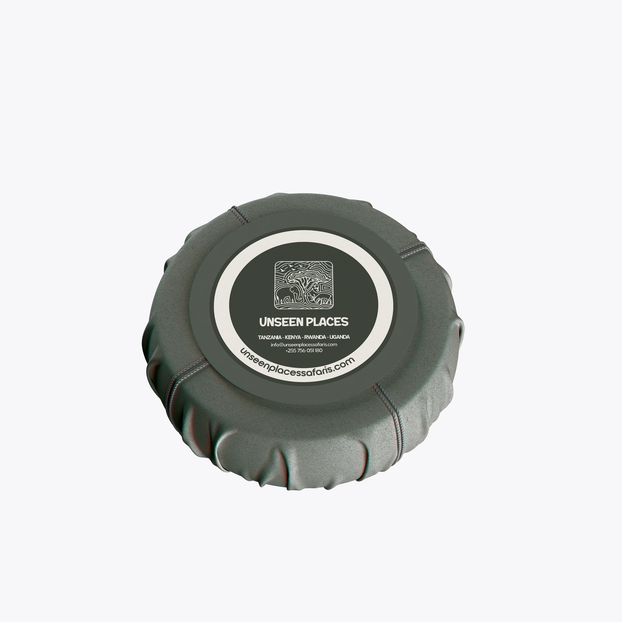 Unseen Places Safaris wheel cover mockup
