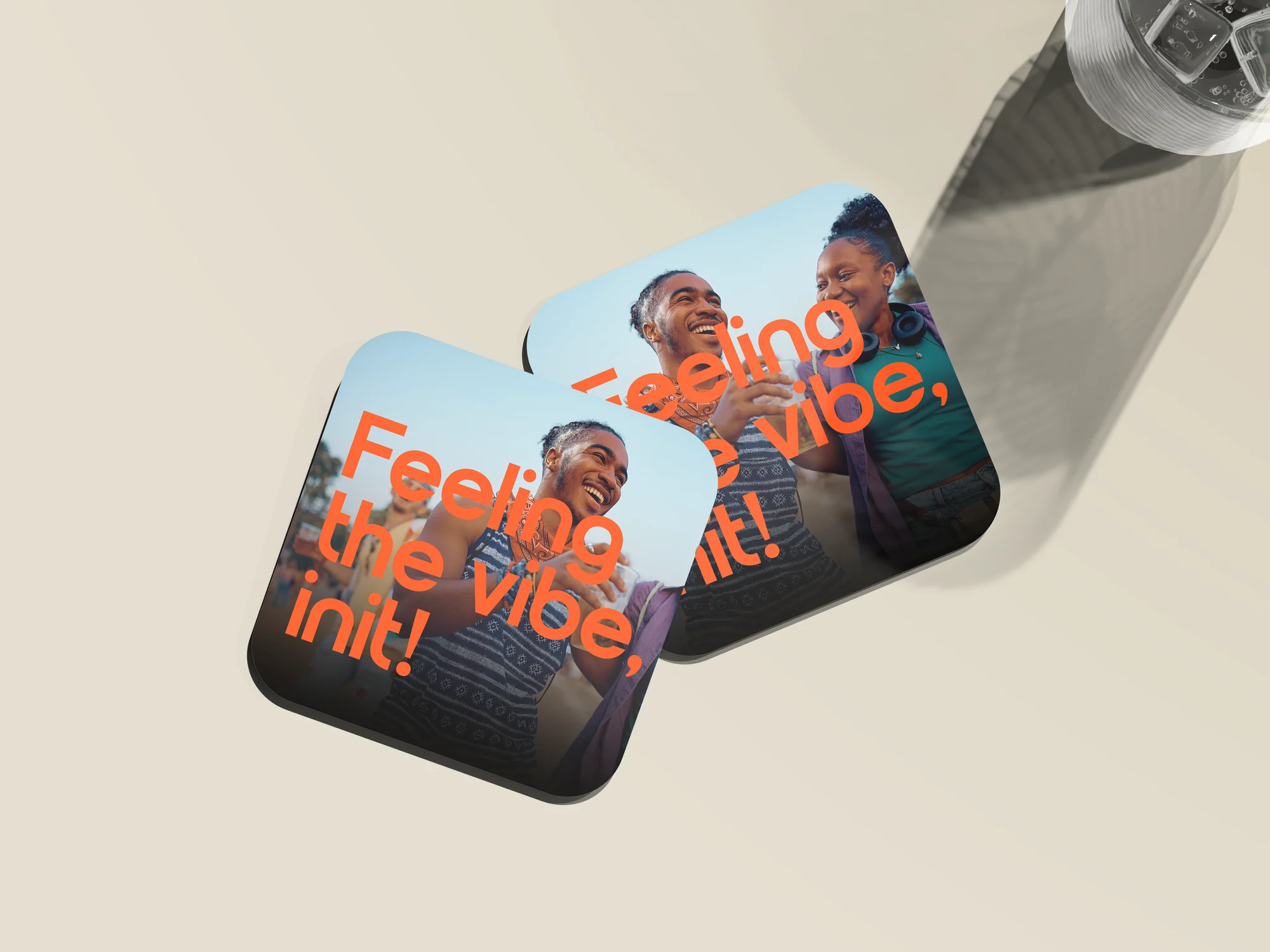 Vibes event identity applied to branded tags